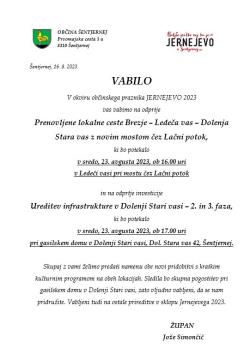 Odprtje investicije Dolenja Stara vas